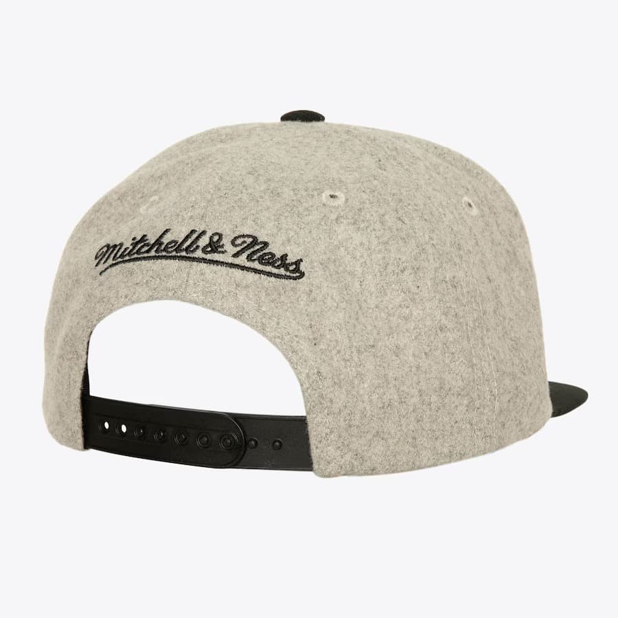 Бейсболка Mitchell & Ness Gray Los Angeles Kings Tailsweep 2.0 Melton Snapback Hat
