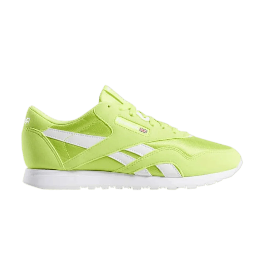 Krossovki-Reebok-Classic-Nylon-Neon-Lime