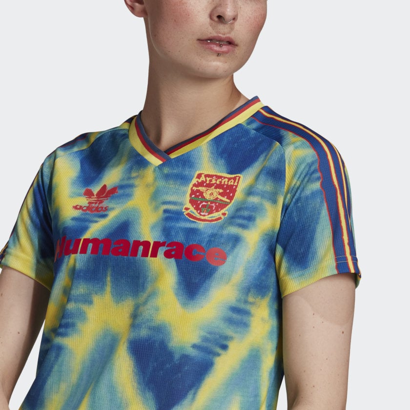 Джерси adidas Arsenal Human Race Womens Jersey Eqt Yellow/Collegiate Navy