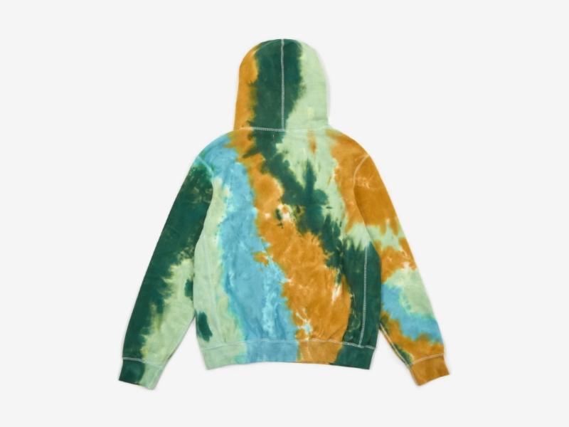 Худи Awake Embroidered Double Varsity Hoodie Multi Tie Dye