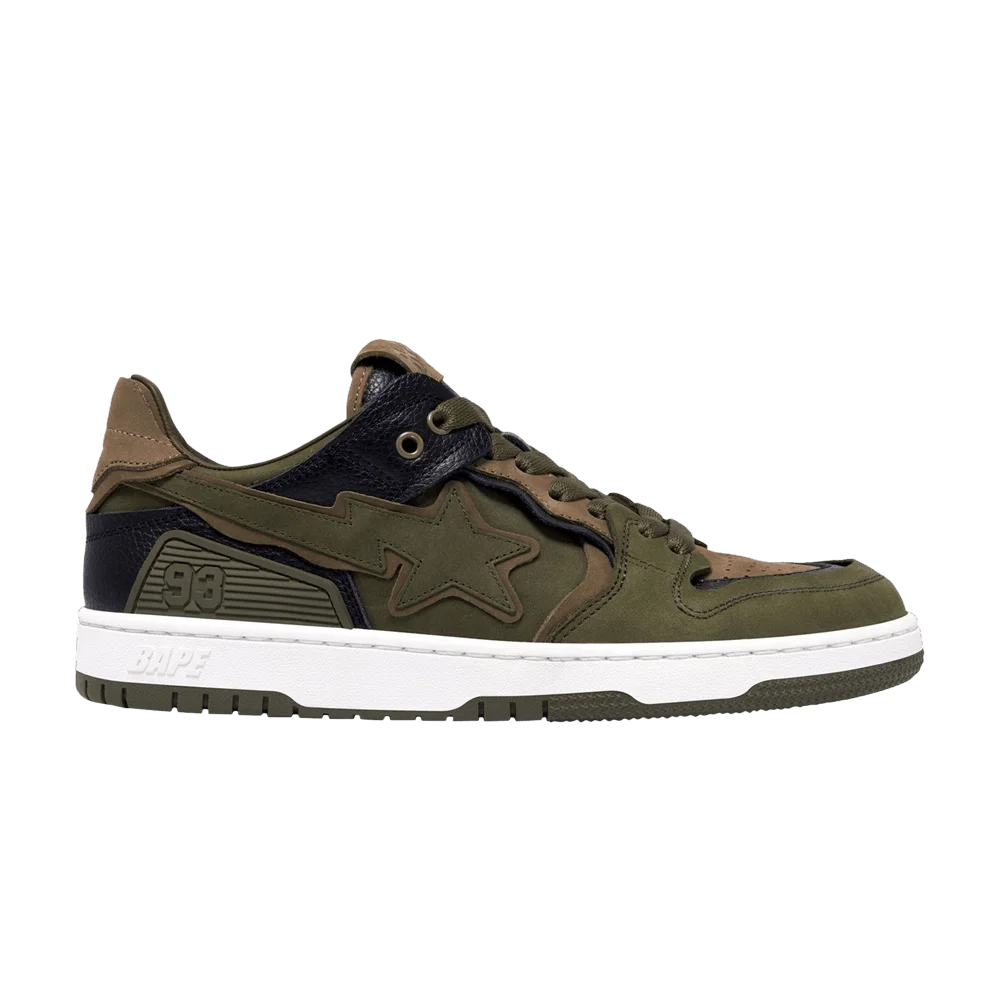 Кроссовки BAPE Wmns Sk8 Sta #6 'Olive Drab'