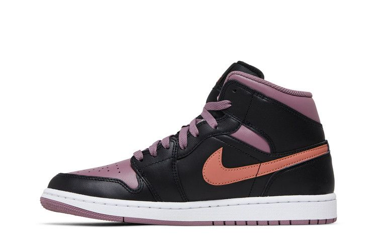 Кроссовки Air Jordan 1 Mid SE 'Black Sky J Mauve'
