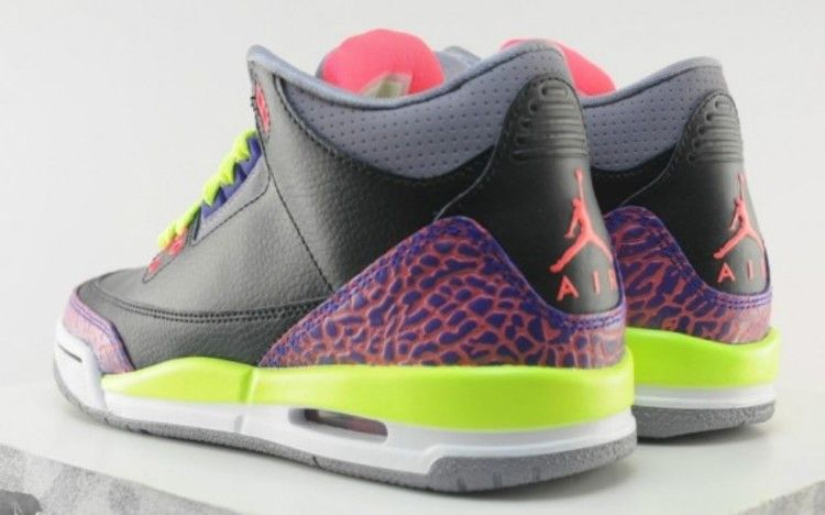 Кроссовки Air Jordan 3 Retro GS 'Black Atomic Red'