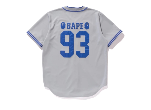 Рубашка BAPE Majestic Baseball Shirt Shirt Gray