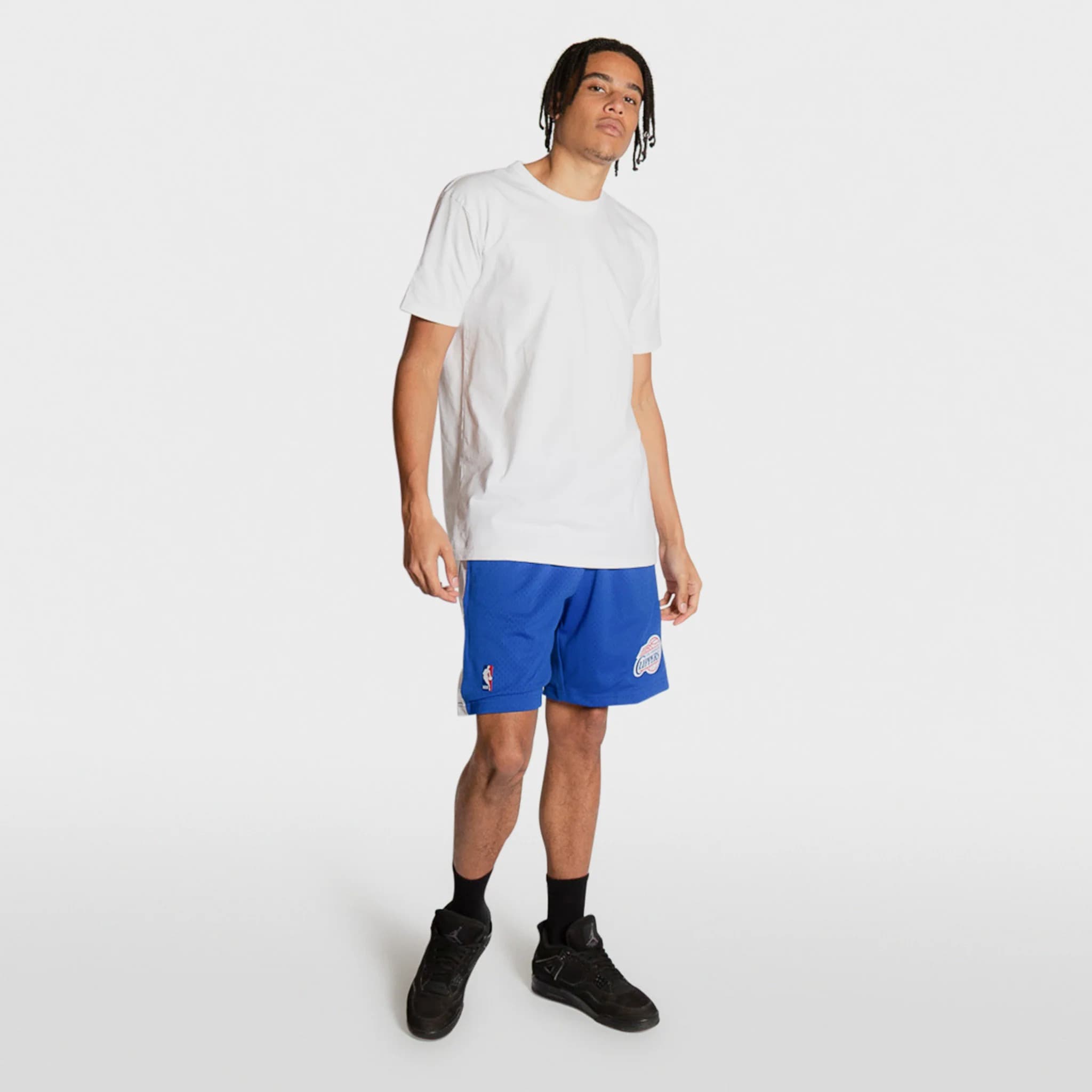Спортивные шорты Mitchell & Ness Los Angeles Clippers 2002-03 Hardwood Classics Throwback Swingman NBA Shorts