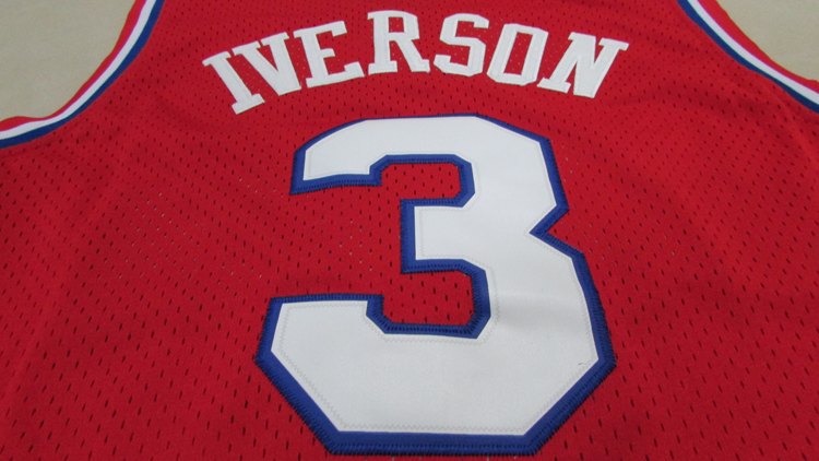 Баскетбольная джерси 2015 Phila 76ers Iverson #3 Retro Reebok