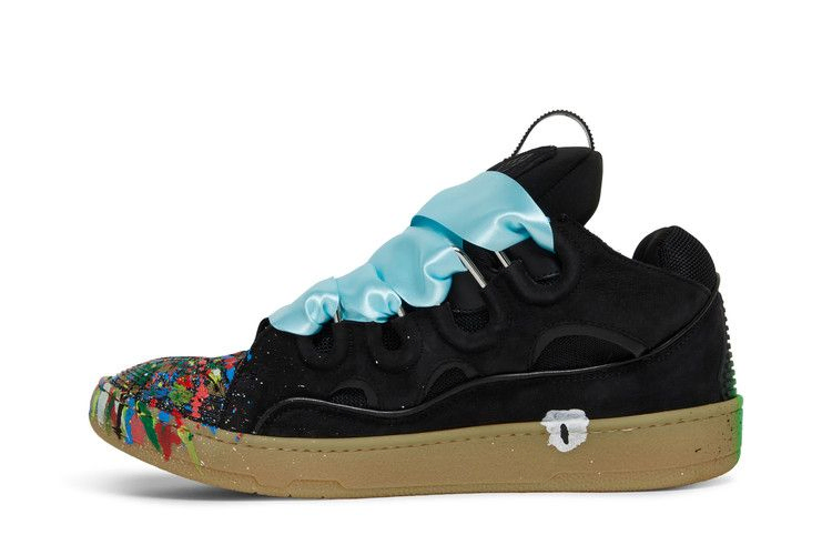 Кроссовки Gallery Dept. x Lanvin Curb Sneakers 'Paint Drip - Black'