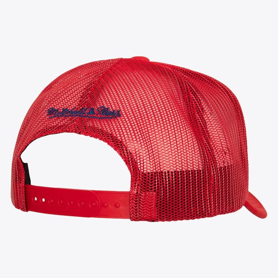 Бейсболка Mitchell & Ness Red Philadelphia Phillies Day 4 Snapback Hat