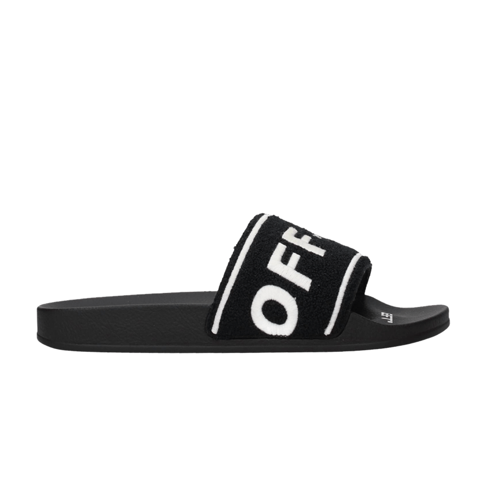 Кроссовки Off-White Towel Embroidery Slider 'Black'