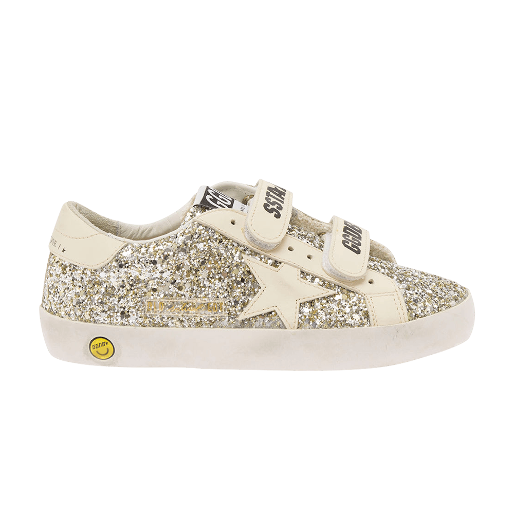 Кроссовки Golden Goose Old School Kids 'Platinum Glitter Cream'
