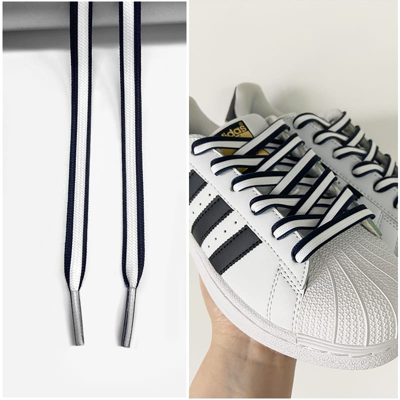 Шнурки Gorilla Guard Adidas Black-White Stripes Laces
