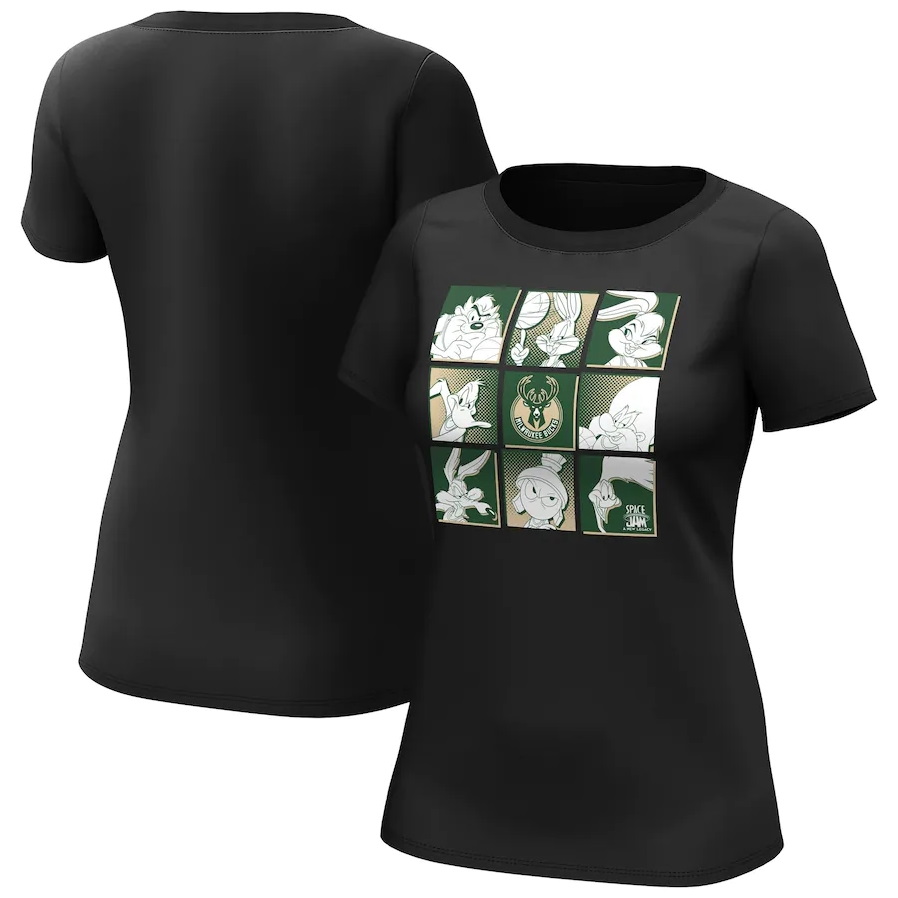 Футболка Milwaukee Bucks Fanatics Branded Space Jam Tune Squad T-Shirt – Womens