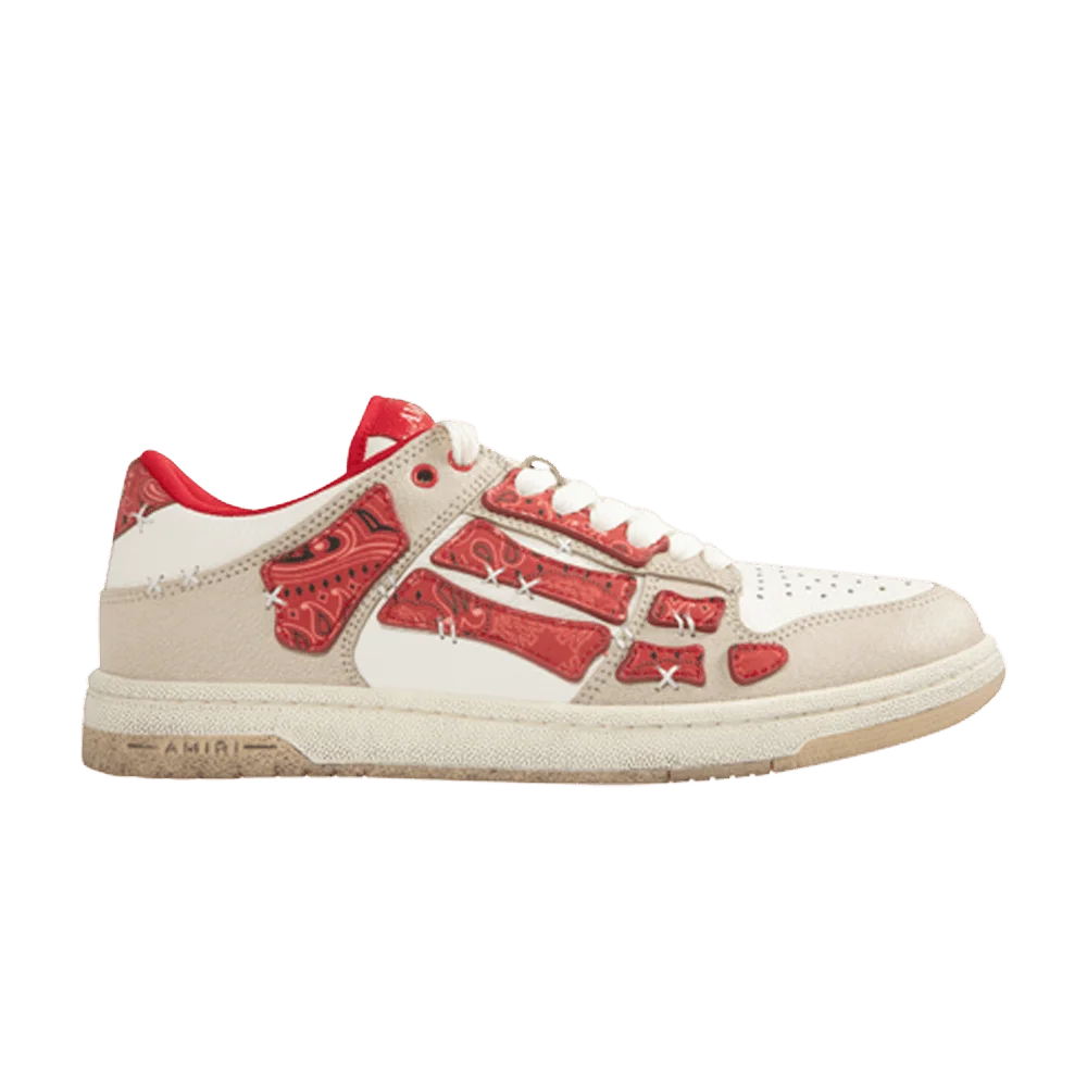 Кроссовки Amiri Skel Top Low 'Bandana - Varsity Red'