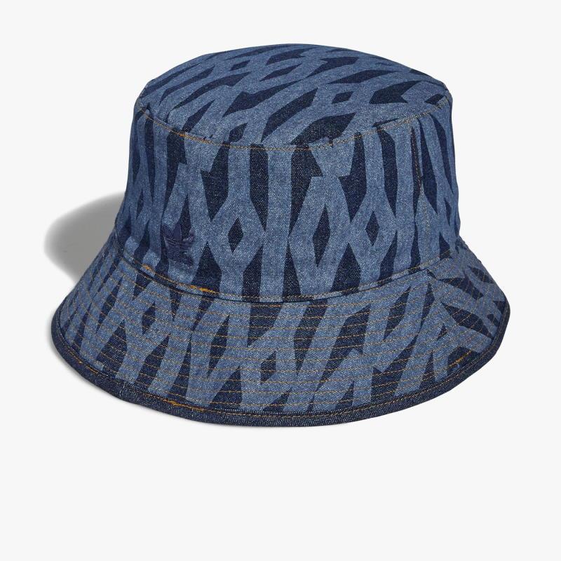 Панама adidas Ivy Park Reversible Monogram Bucket Hat Dark Blue