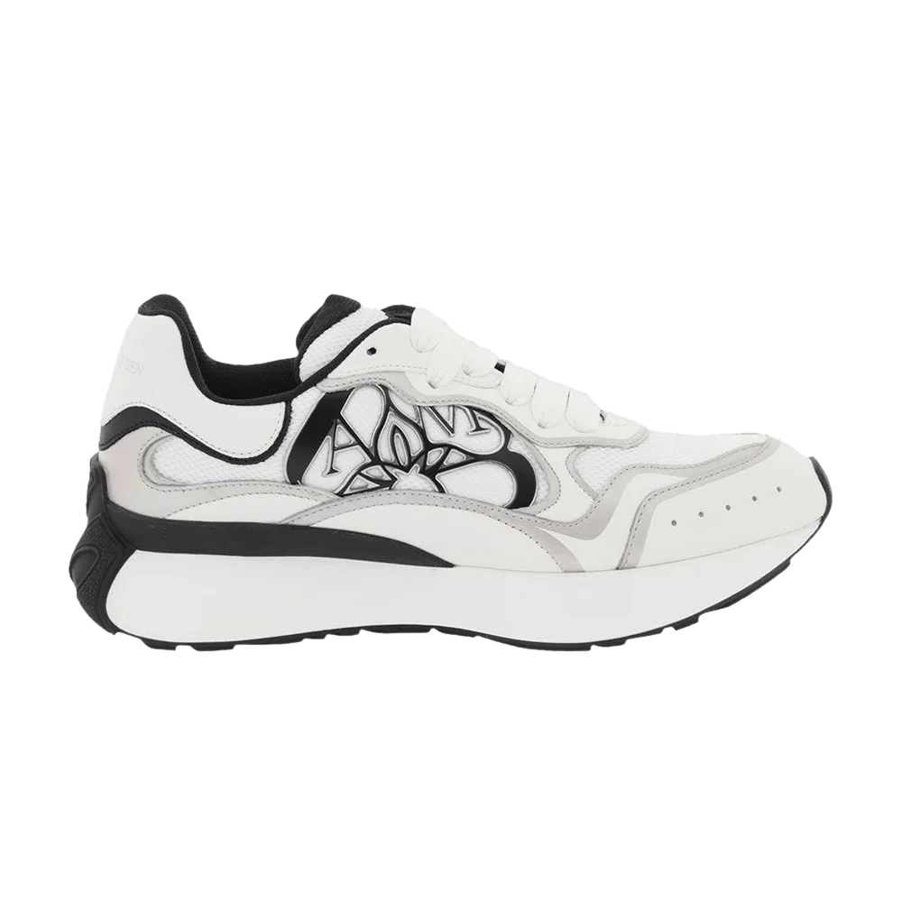 Krossovki-Alexander-McQueen-Sprint-Runner-White-Black-Silver
