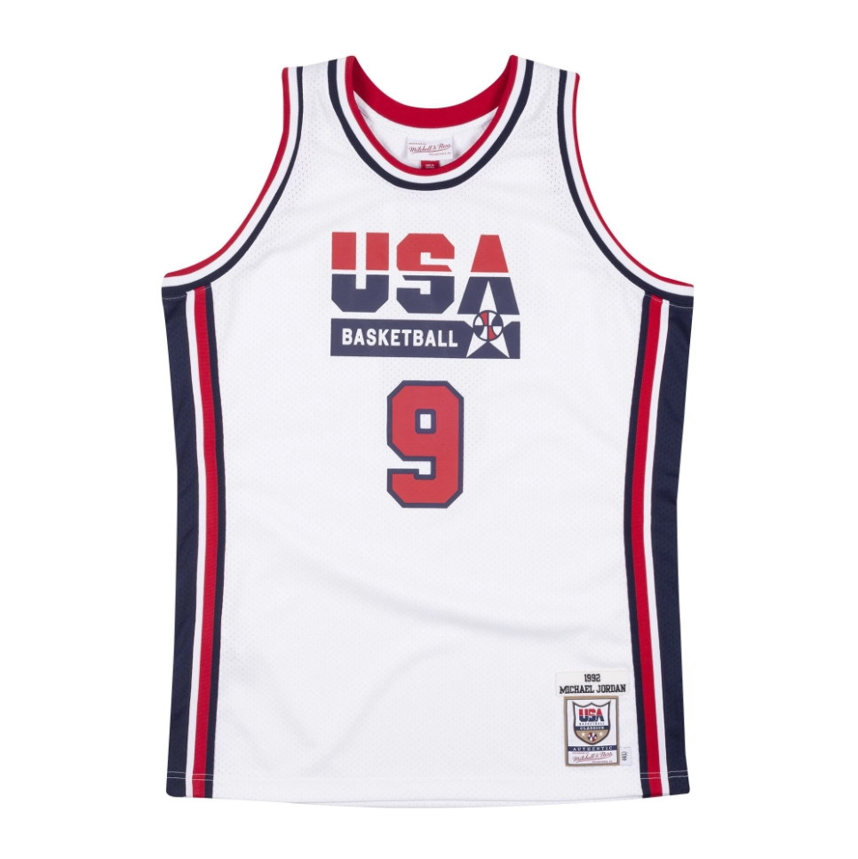 Баскетбольная джерси Mitchell & Ness Michael Jordan 1992 Olympics Dream Team USA Hardwood Classics Throwback Authentic Jersey