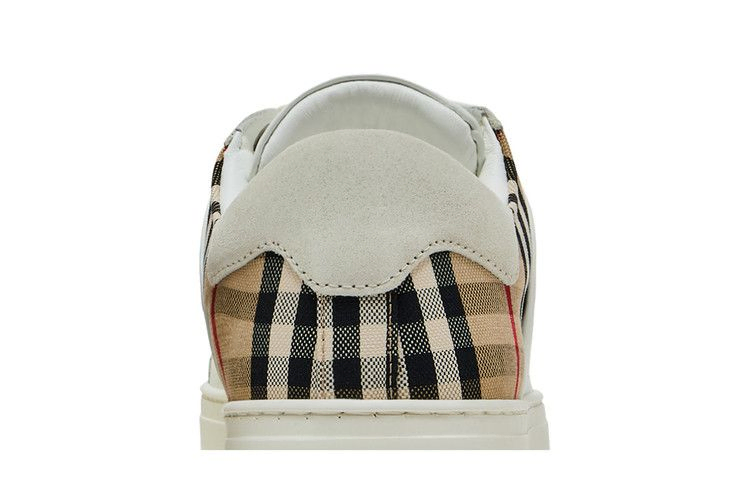 Кроссовки Burberry Check Panelled Sneakers 'Natural White Archive Beige'