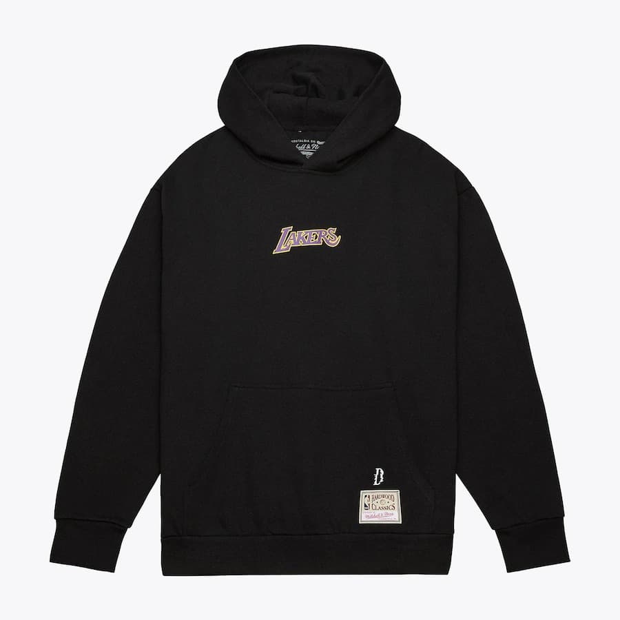 Худи Mitchell & Ness Black Los Angeles Lakers SUGA Glitch Pullover Hoodie