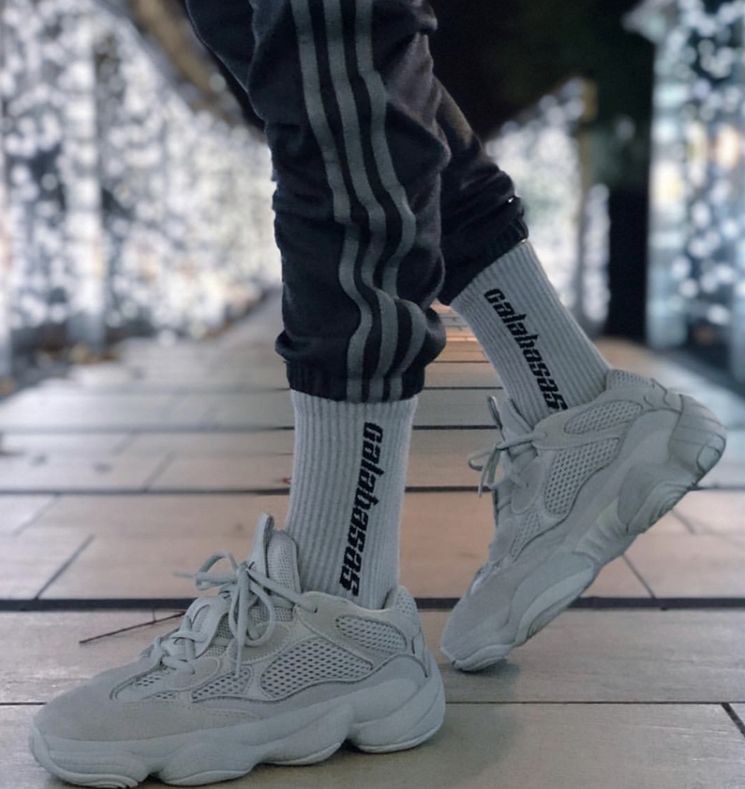 Спортивные носки Yeezy Calabasas Socks (3 Pack) Core/Glacier/Sand