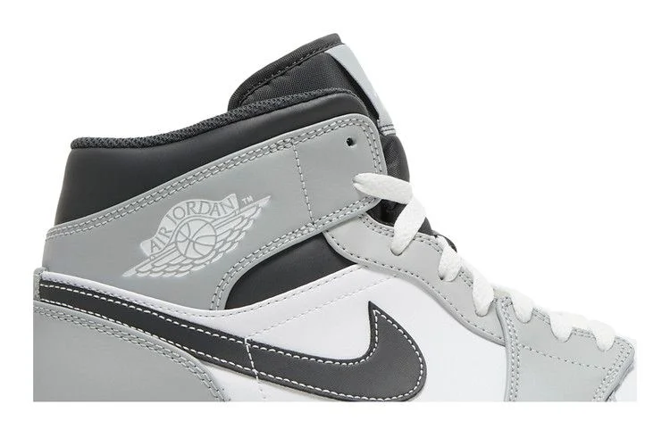 Кроссовки Air Jordan 1 Mid 'Light Smoke Grey'