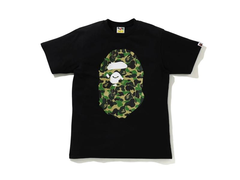 Футболка BAPE ABC Camo Big Ape Head Tee Black