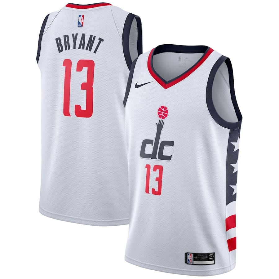 Баскетбольная джерси 2021-22 Washington Wizards #13 Thomas Bryant City Edition Swingman Jersey