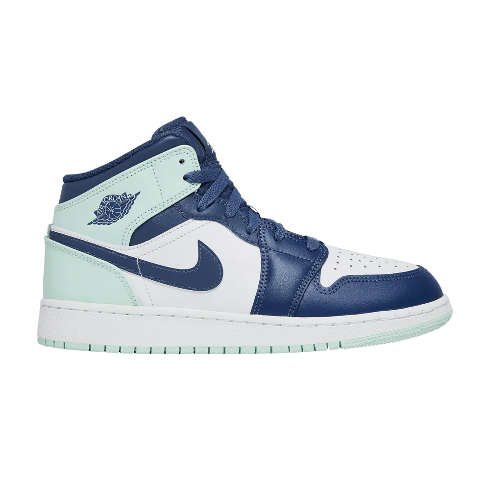 Кроссовки Air Jordan 1 Mid GS 'Blue Mint'