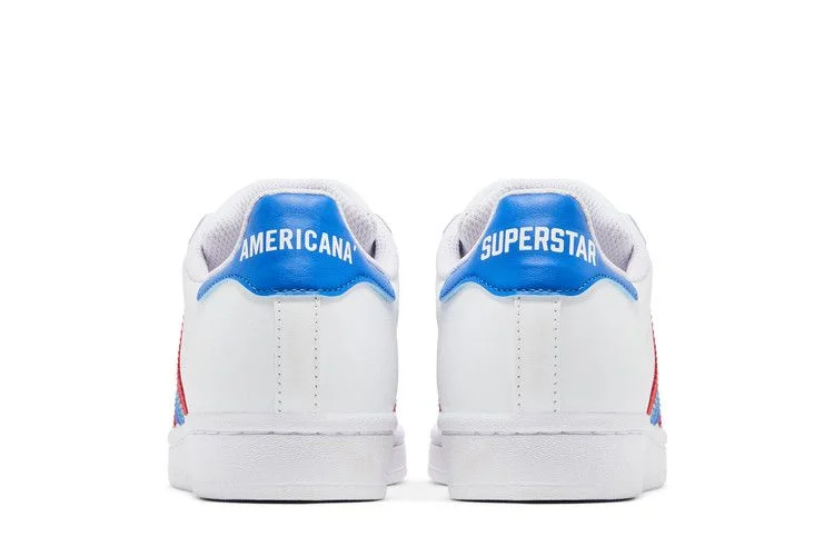Кроссовки adidas Superstar 'White Red Blue'