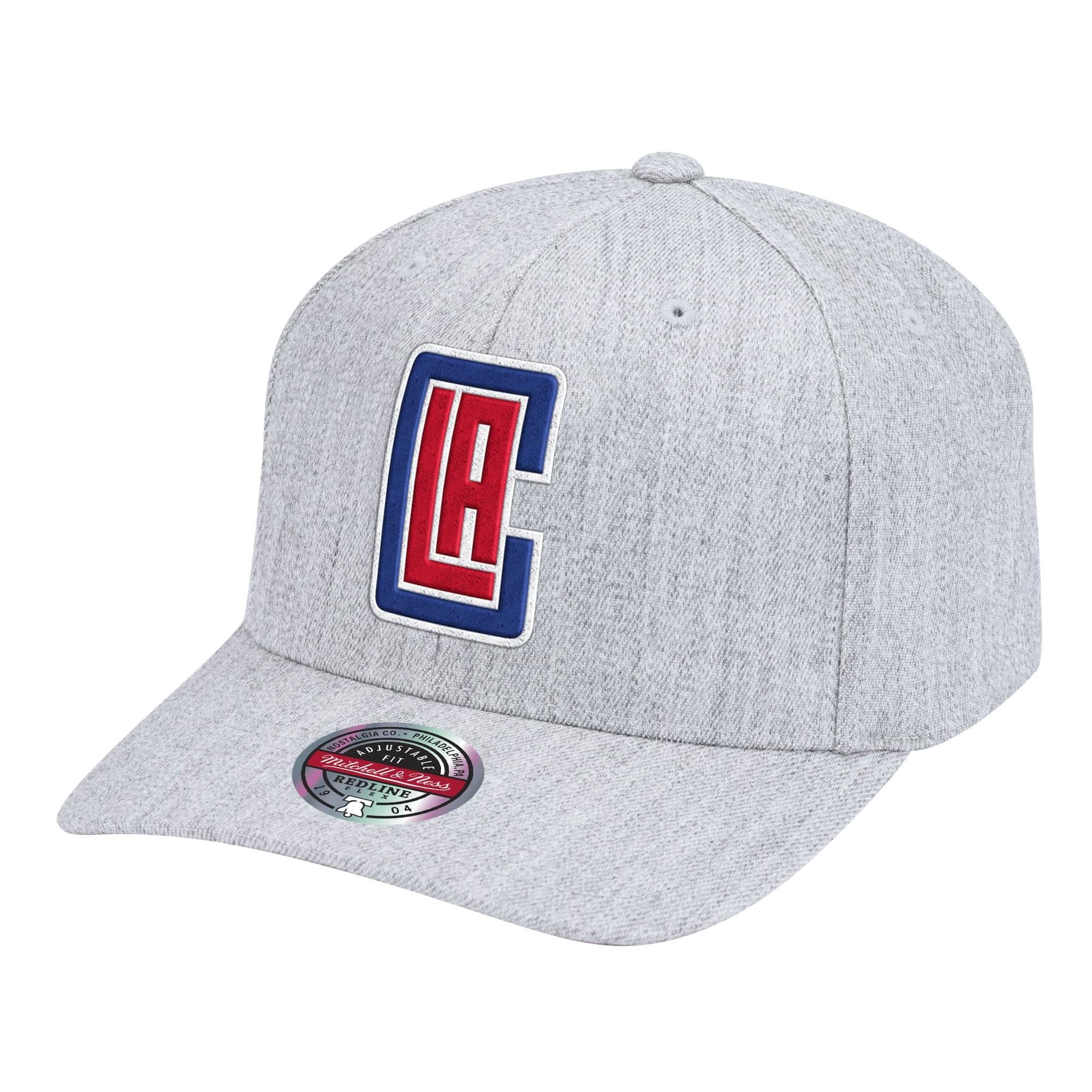 Бейсболка Mitchell & Ness Team Heather Classic Red Snapback Los Angeles Clippers Hat