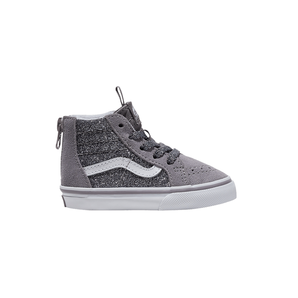 Кроссовки Vans Sk8-Hi Zip Toddler 'Glitter - Gunmetal Grey'