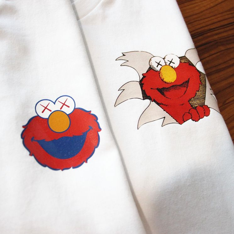 Футболка KAWS x Sesame Elmo Tee White