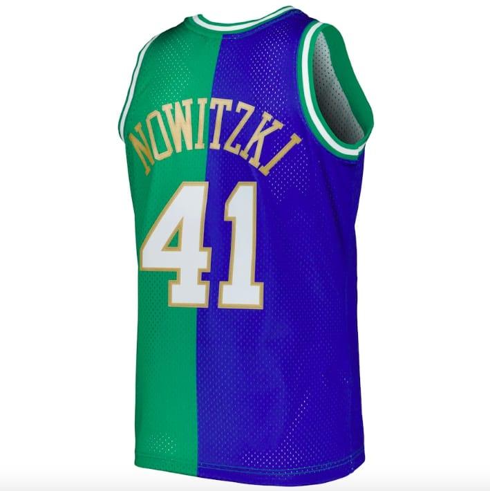 1998-2019-Dallas-Mavericks-41-Dirk-Nowitzki-Mitchell-Ness-Split-BlueGreen-Jersey-4