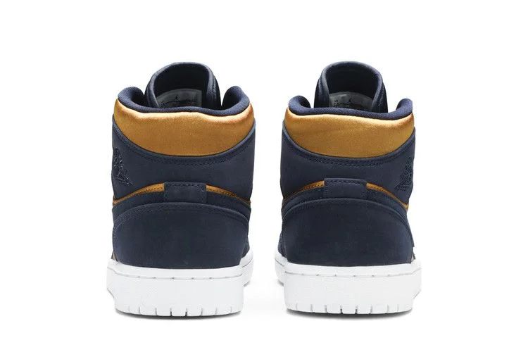 Кроссовки Air Jordan 1 Mid SE Premium 'Stain Gold'