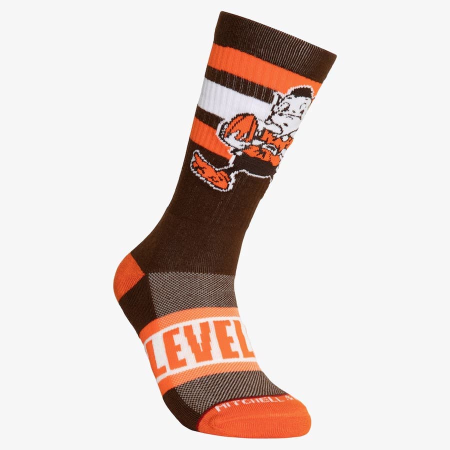 Спортивные носки Mitchell & Ness Cleveland Browns Hail Mary Crew Socks