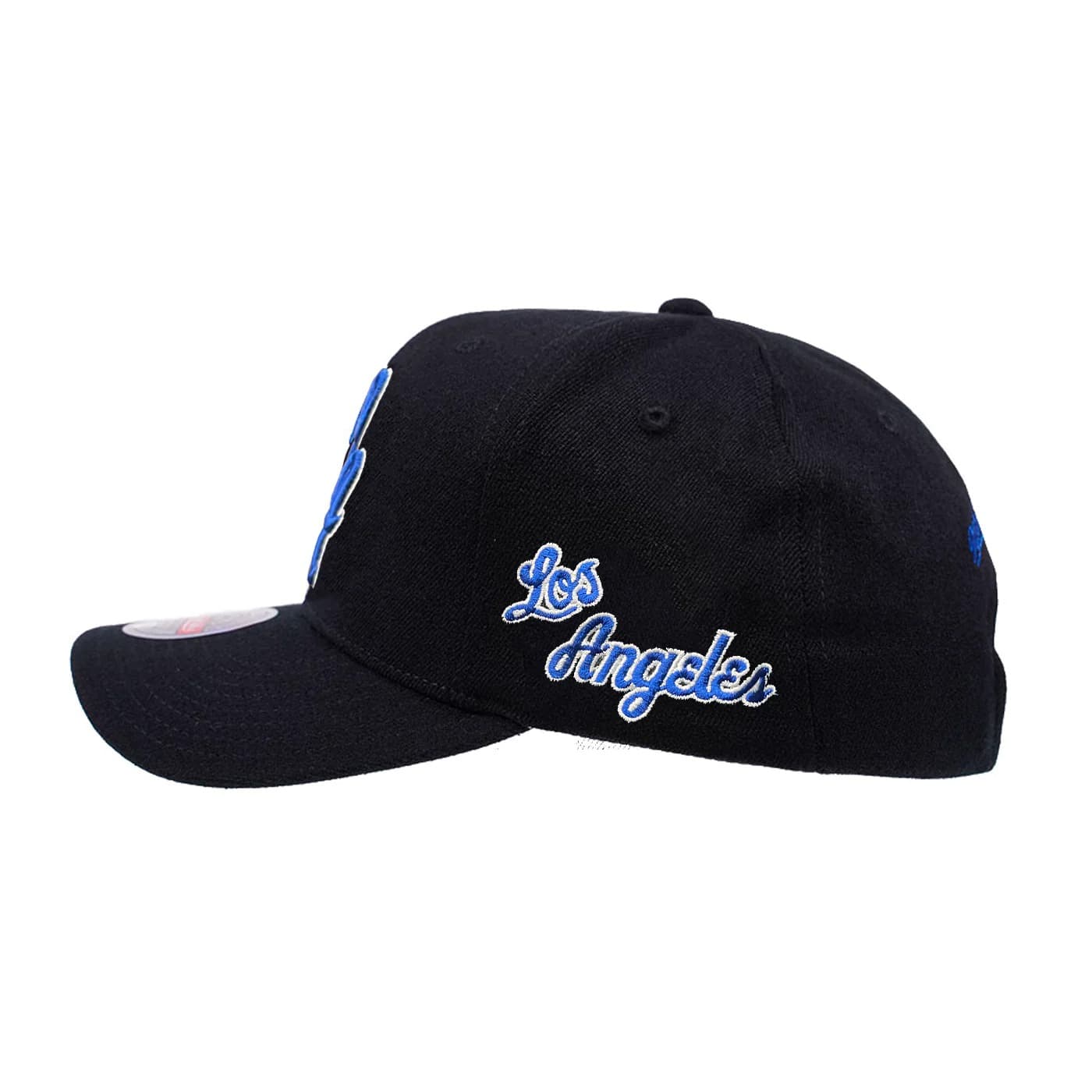 Бейсболка Mitchell & Ness Los Angeles Lakers Hardwood Classics Script Classic Stretch NBA Snapback Hat