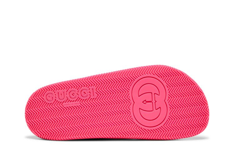 Сандалии Gucci Wmns Web Stripe Slide Sandal 'Coral'