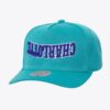 Mitchell-Ness-Teal-Charlotte-Hornets-Hardwood-Classics-Upside-Pro-Snapback-Hat-100x100