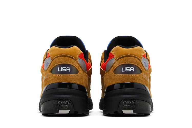 Кроссовки Action Bronson x New Balance 992 Made in USA 'Tan Orange Blue'