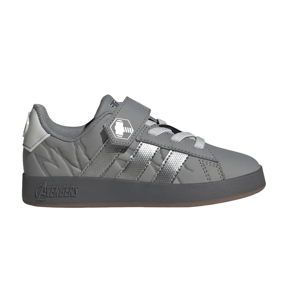 Krossovki-Marvel-Avengers-x-adidas-Grand-Court-Little-Kid-Grey-Silver-Metallic