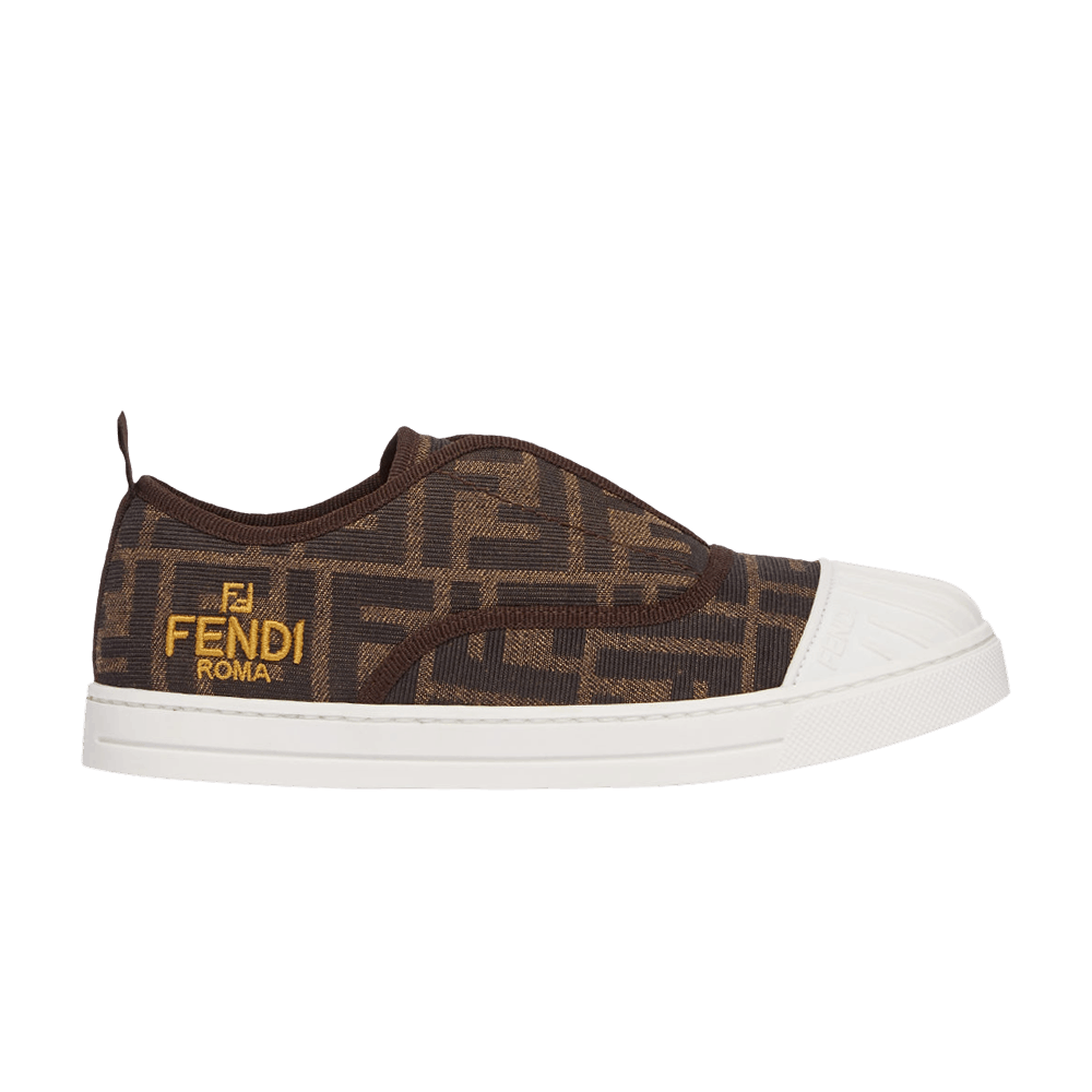 Кроссовки Fendi Slip-On Sneaker Junior 'Allover FF Logo - Tobacco'
