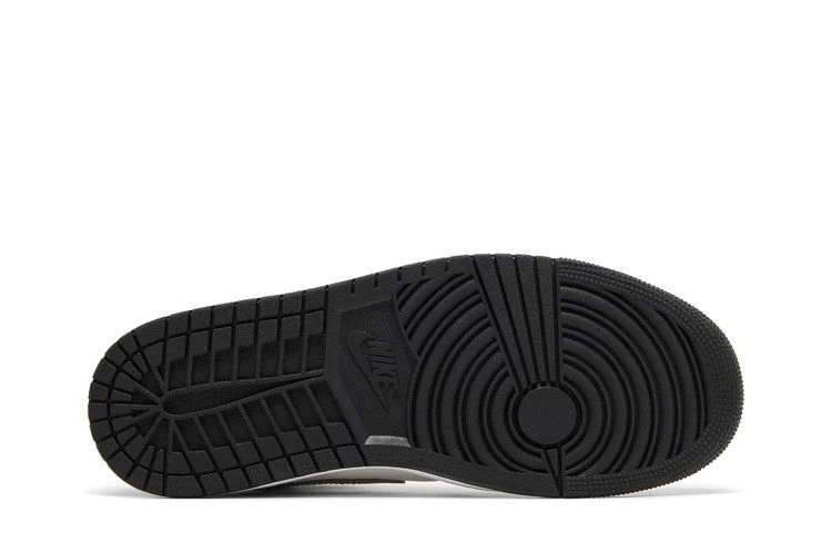 Кроссовки Air Jordan 1 Mid SE 'Black White Metallic Silver'