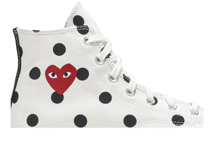 Кроссовки Comme des Garçons x Converse Chuck Taylor All Star 70 Hi 'White Polka Dot'