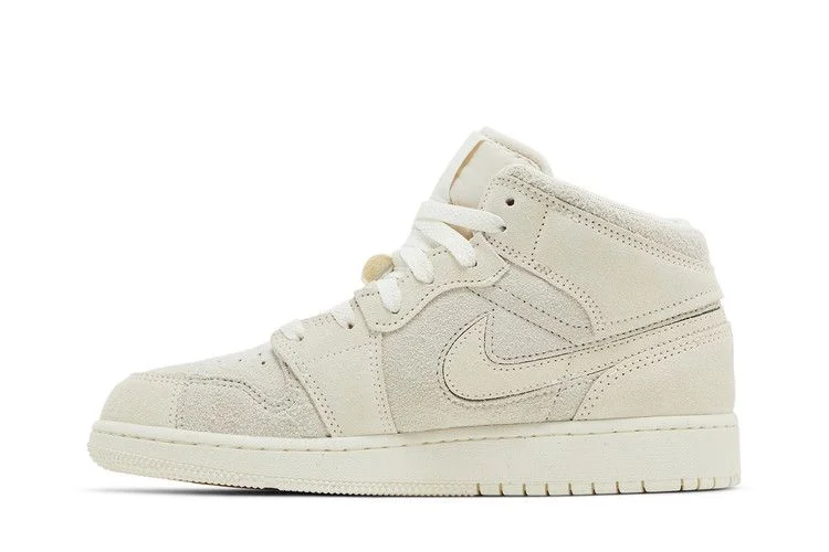 Кроссовки Air Jordan 1 Mid SE Craft GS 'Pale Ivory'