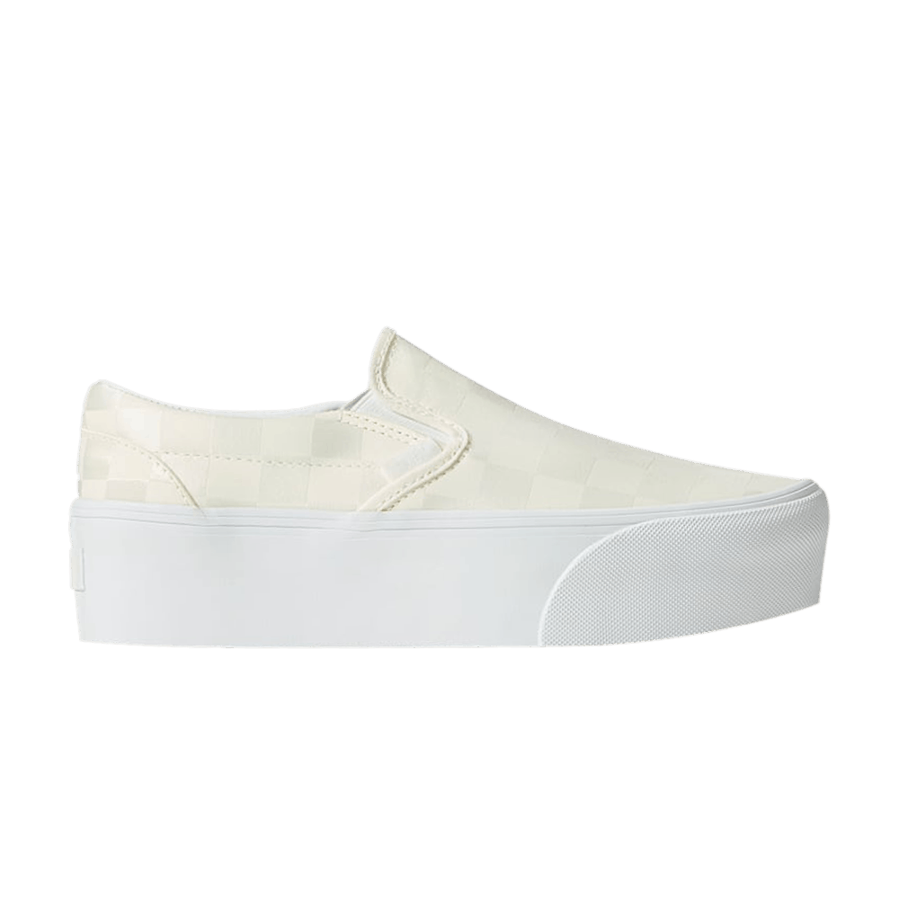 Vans Classic Slip-On Stackform 'Checkerboard - White'