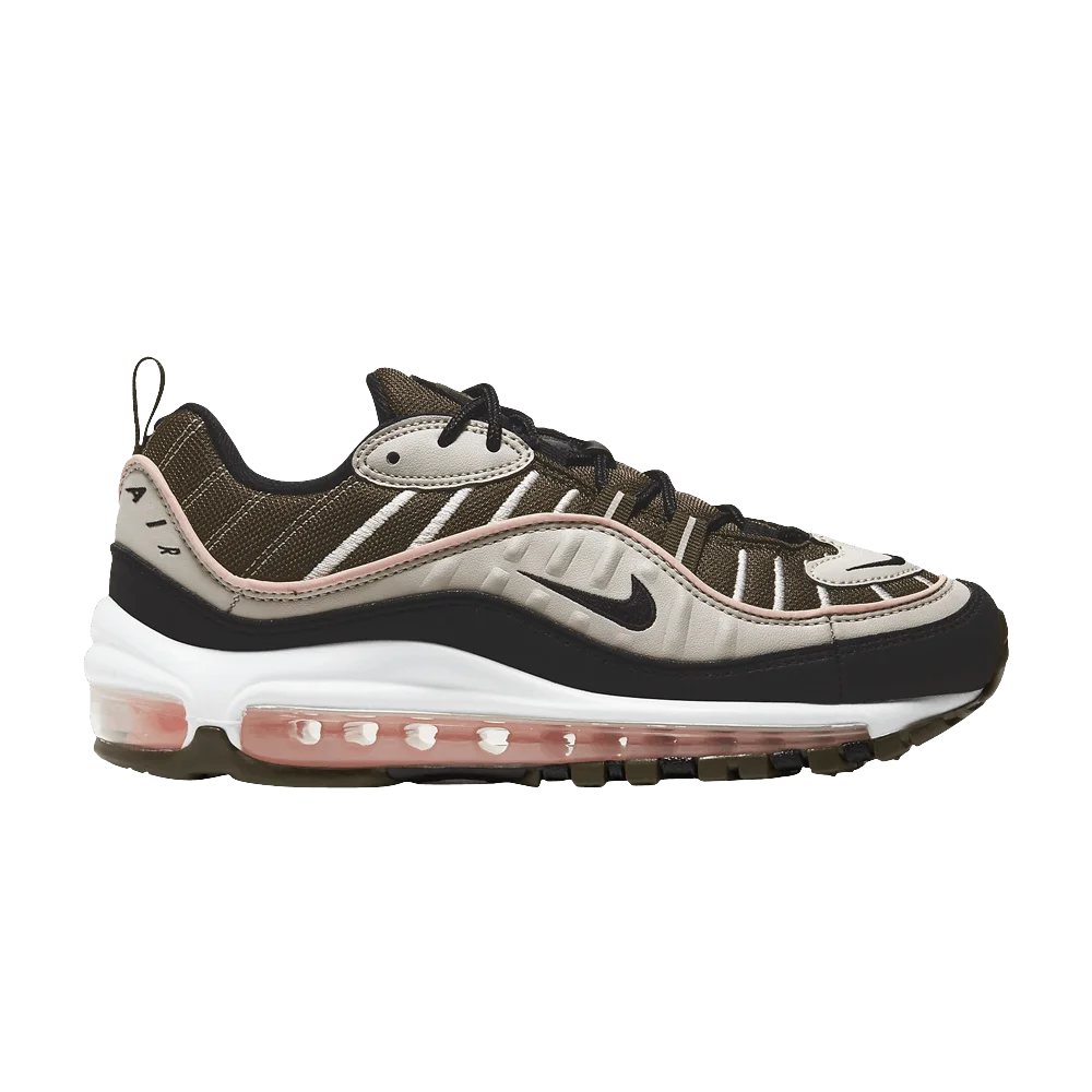Krossovki-Nike-Wmns-Air-Max-98-Cargo-Khaki-Coral