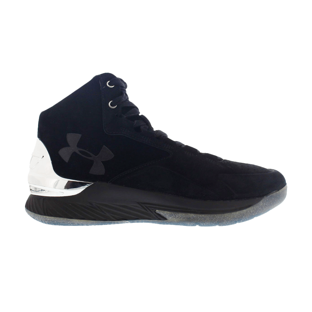 Кроссовки Under Armour Curry 1 Lux Mid Suede 'Black'