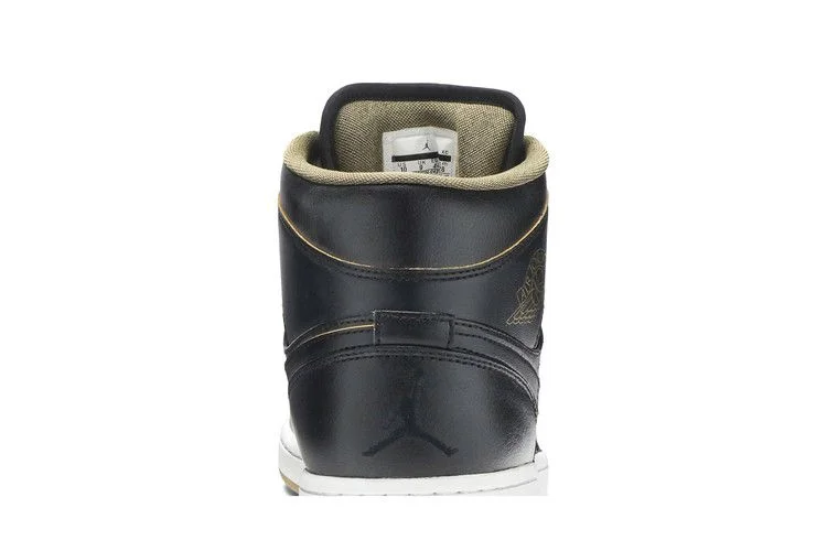 Кроссовки Air Jordan 1 Mid 'Black Gold'