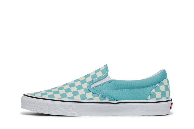 Кроссовки Vans Classic Slip-On 'Aqua Haze Checkerboard'
