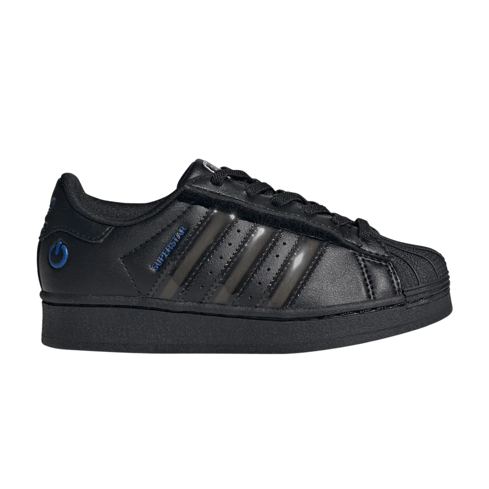 Krossovki-adidas-Superstar-Comfort-Closure-EL-C-Led-Lights-Stripes-Black-Preloved-Violet