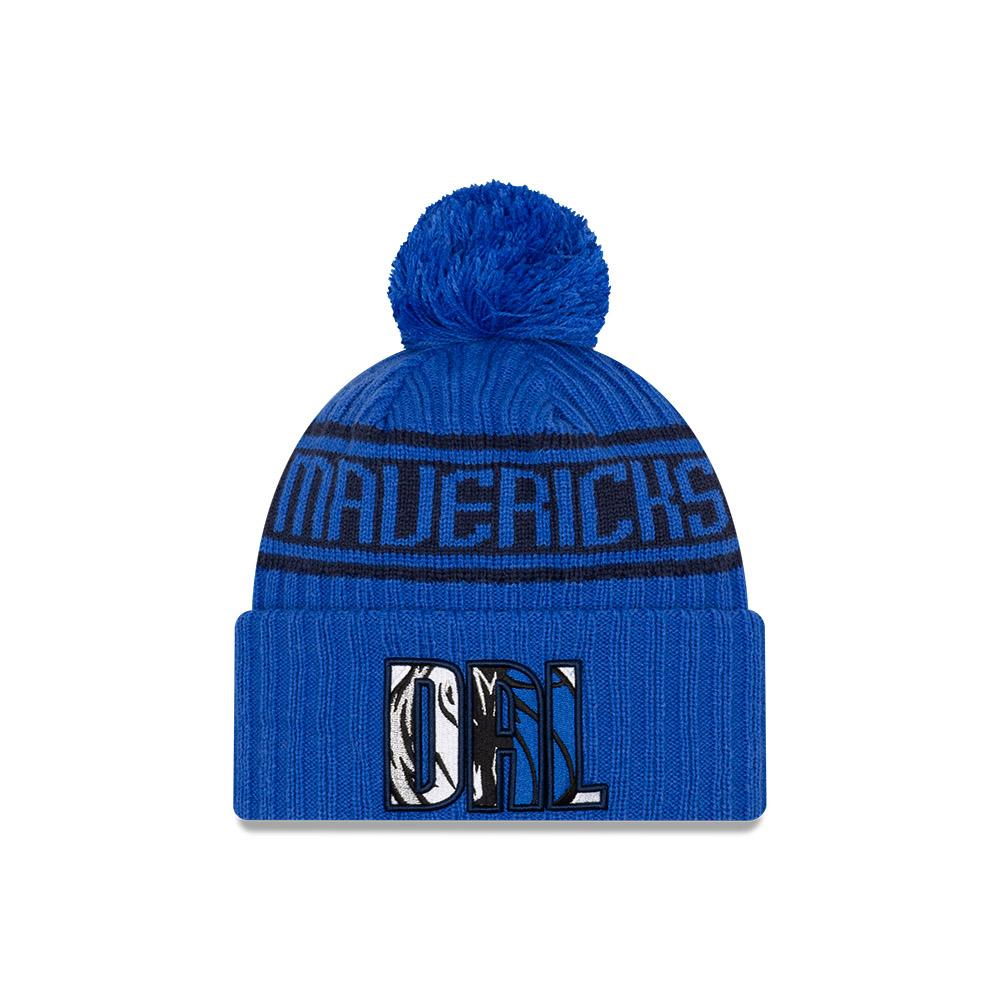 Шапка New Era Dallas Mavericks 2021 Draft Edition Pom Knit NBA Beanie